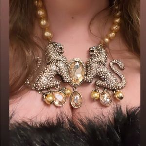 Heidi Daus Lion Dynasty Necklace Signed!
